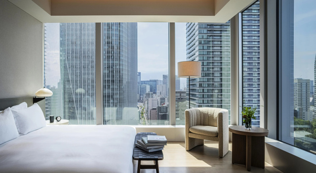 Двухместный люкс угловой Panorama с видом на башню Hotel Toranomon Hills - The Unbound Collection by Hyatt