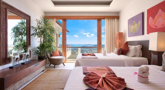 Hillside Baan Lealay 4 Bedrooms Bophut Hill, Забронировать Вилла Коттеджи Южного Таиланда, Коттедж