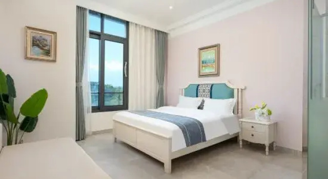 Кровать в общем номере Murray Island Sea View B&B