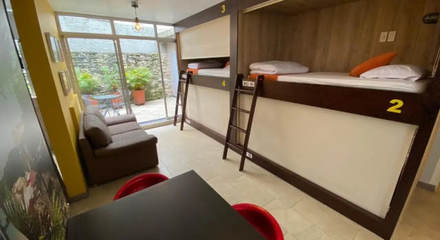 Кровать в общем номере Hotel Juliette Bogota Chapinero
