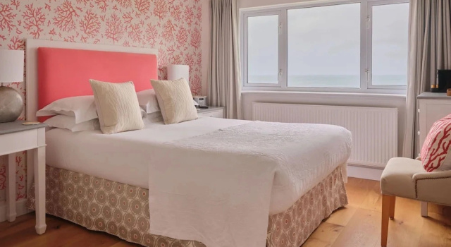 Klassisk  værelse med havudsigt Boskerris Hotel