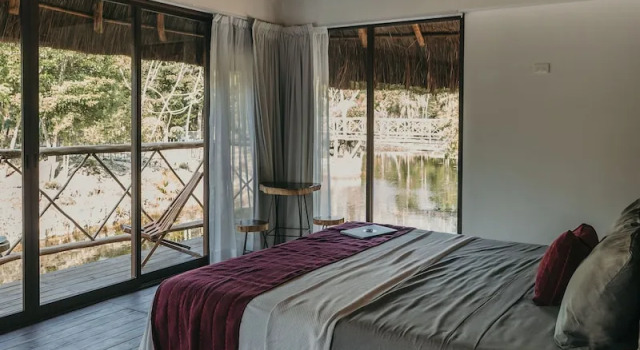 Bungalow con balcone Zamna eco-lodge Tulum