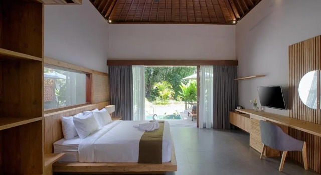 The Kanjeng Elitya Villa Ubud, Rezervovat Vila Chaty v Bali, Chalupa