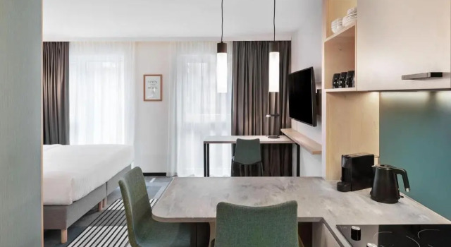 Двухместная семейная студия Residence Inn by Marriott Hamburg Altona