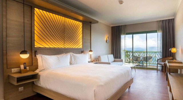 Двухместный номер с видом на океан Hilton Hotel Tahiti
