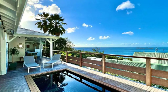 Вилла Villa Etoile Matutine, 3 chambres, piscine, belle vue mer