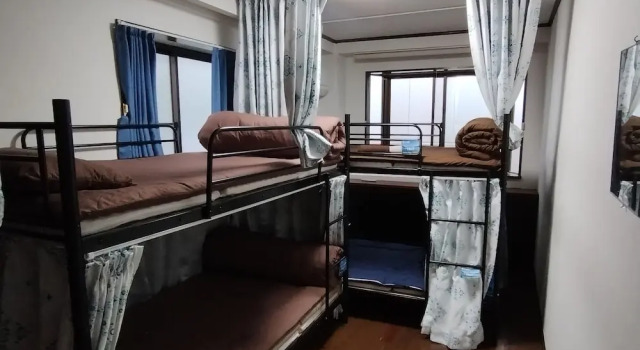 Кровать в общем номере GUEST HOUSE SAKAE - Hostel