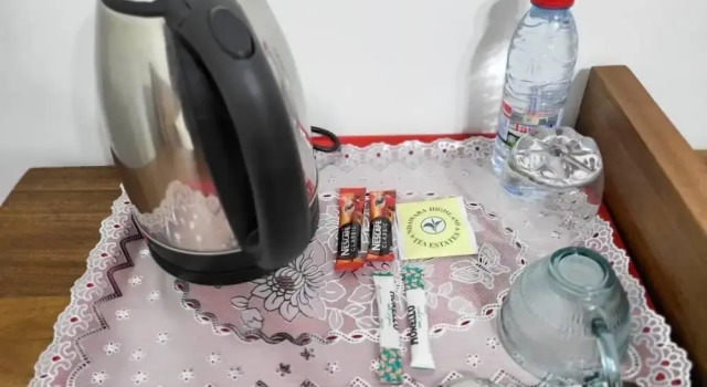 Кровать в общем номере Justina Guest House Hôtel