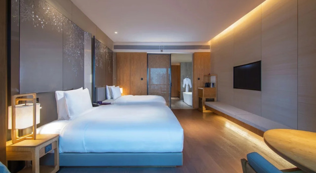 Двухместный Canton Tower River View номер Deluxe Conrad Guangzhou