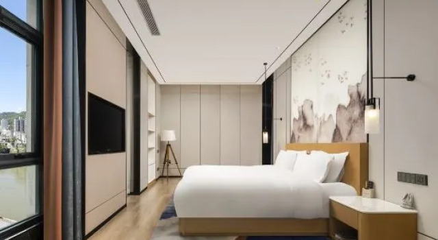 Люкс Deluxe c 1 комнатой с видом на реку Shiquan International Hotel