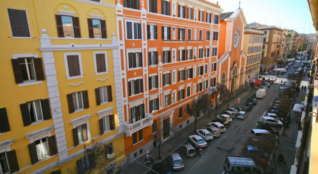 Rental In Rome Red And White Apartment