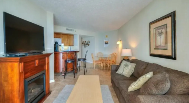 Cozy Ocean View Condo! Beach Front Building!, Забронировать Отель Отели Миртл-Бич с парковкой, рядом с Pine Lakes International Country Club, Парковка