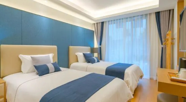 Кровать в общем номере Xihu 78 Lagerstroemia boutique hotel
