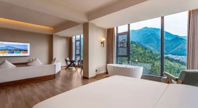 Двухместный люкс с видом на горы Huajing · Resort Homestay