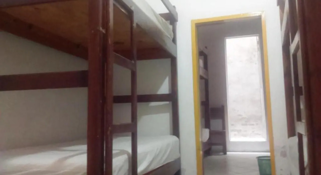 Кровать в общем номере Hostal Zipolite Arteaga