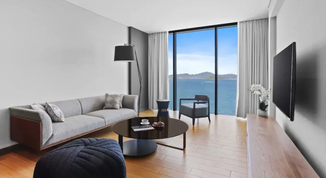 Люкс c 1 комнатой с видом на гавань Marriott Executive Apartments Port Moresby