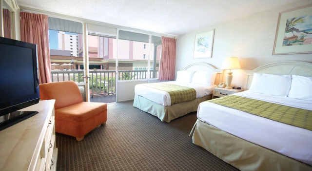 Четырёхместный номер Deluxe с частичным видом Seabonay Oceanfront Motel