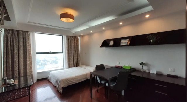Номер Grand Дуплекс с видом на город World Union Service Apartment Cosmo