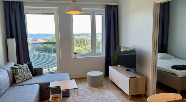 City apartment with lake view and free parking, Buchen Sie Ferienwohnung Hotels in Ostfinnland mit Parkplatz, Parkplätze