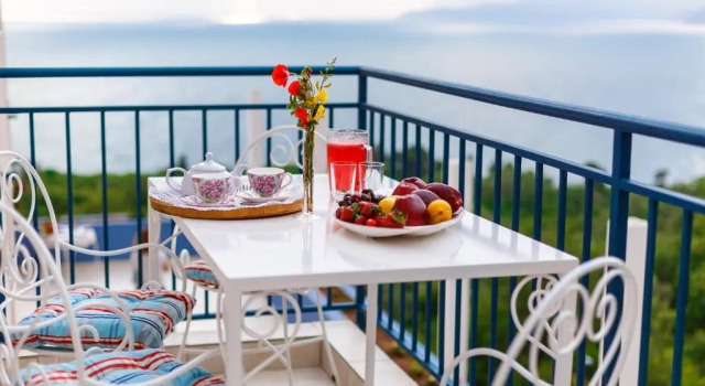 Апартаменты с 2 комнатами с видом на море Blue Mediterranean Apartments