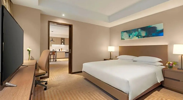 Люкс с кухней  с 2 комнатами Hyatt House Chengdu Pebble Walk