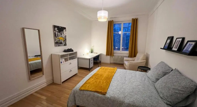 Chambres privées -Private room- dans un spacieux appartement - 100m2 centre proche gare, Buchen Sie Ferienwohnung Apartments in Haut-Rhin, Ferienwohnung