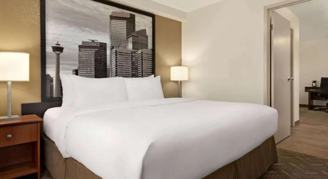 Двухместный номер Accessible Standard Super 8 by Wyndham Calgary Shawnessy Area