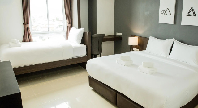 Трёхместный номер Deluxe B2 Hat Yai Rat Uthit Boutique & Budget Hotel