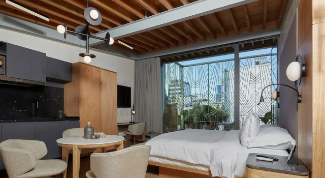 Двухместный люкс Premium с балконом и с видом на город Colima 71 - Casa de Arte Hotel