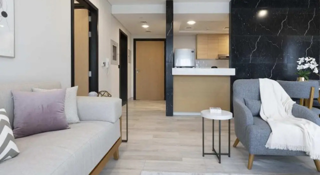 Lovely 1BR Apartment @ Privà Living, Arjan, Забронировать Апартаменты/квартира Отели Арабиан Ранчес с бассейном, Бассейн