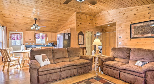 'serenity Cabin' w/ Furnished Deck, Rezerwuj Dom wakacyjny Pleasant Hill Georgia
