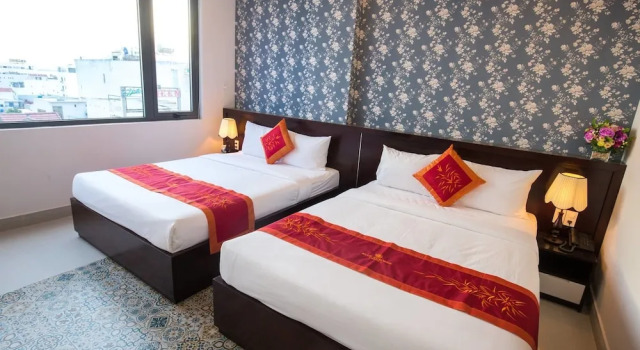 Четырёхместный номер Deluxe Blue Summer Hotel