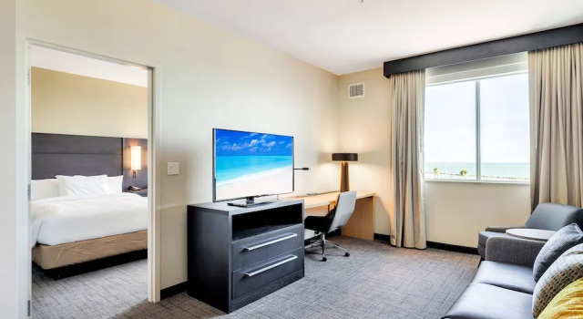Люкс c 1 комнатой с видом на залив Residence Inn by Marriott Corpus Christi Downtown