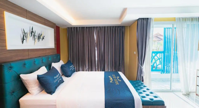 Двухместный номер Deluxe BlueTel ResidencE Bangkok IMPACT บลูเทล เรซิดองส์ กรุงเทพ อิมแพค-1Time Drop-Off Service to IMPACT OR MRT-MT02