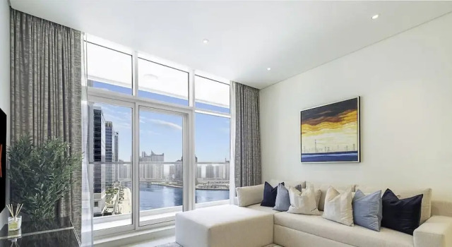 LUX The Bays Edge Canal View Suite, Забронировать Апартаменты/квартира Дубай Эмират Дубай, рядом с Al Wajeha Al Maeyah Marine Transport Station