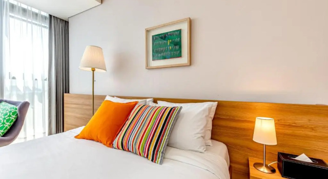 Двухместный номер Deluxe с видом на море Jeju Bom stay & Art Gallery