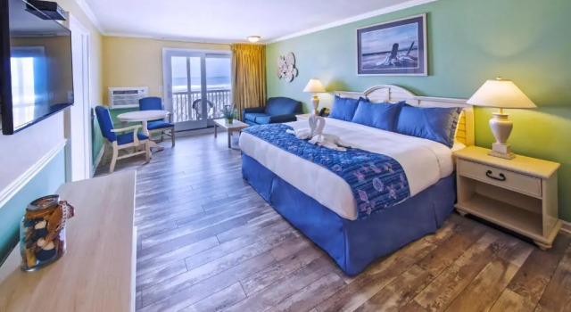 Двухместный люкс oceanfront Drifting Sands Oceanfront Hotel