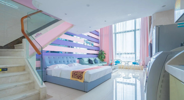 Двухместный номер Standard Дуплекс с видом на город Hakka International Duplex Apartment - Beijing Rd