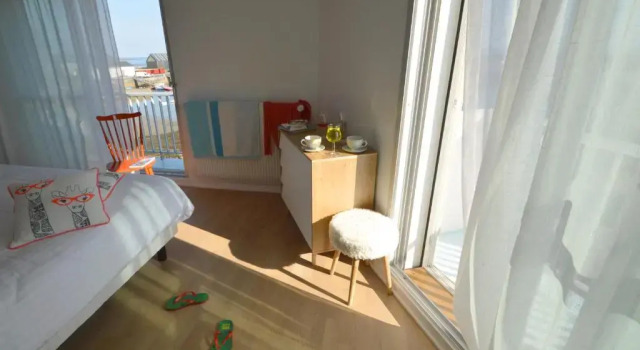 Двухместный номер Deluxe с видом на море Logis Hotel Du Port