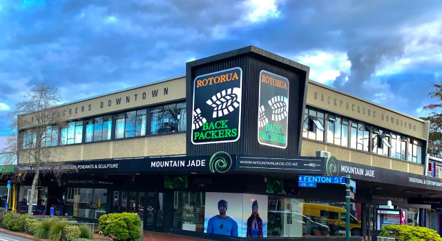 Кровать в общем номере Rotorua Downtown Backpackers
