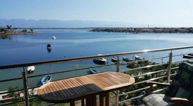 Апартаменты c 1 комнатой с балконом и с видом на море Apartments Valentina-B