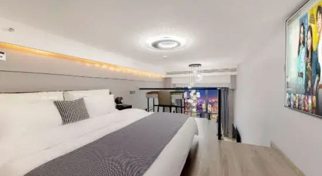 Двухместный люкс Дуплекс Yunting·Select Jiying Suite Apartment (Chengdu Jianshe Road Dongjiao Memory Store)