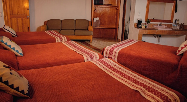 Шестиместный номер Standard с видом на сад Hotel Divisadero Barrancas