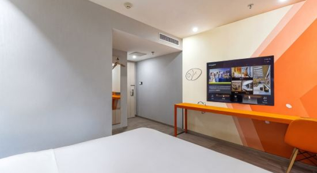Кровать в общем номере Shell Hotel (Lanzhou Landa Second Hospital Cultural Palace Subway Station)