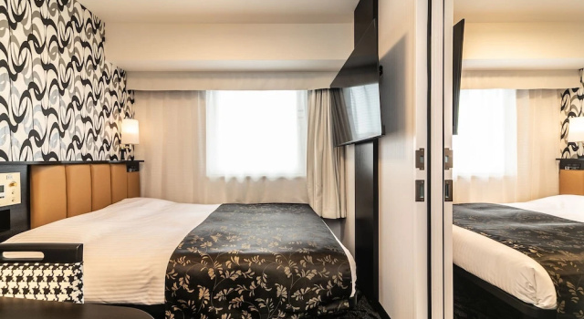 Двухместный номер Connecting APA Hotel Osaka Temmabashi Ekimae