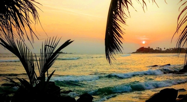 Happy beach resort