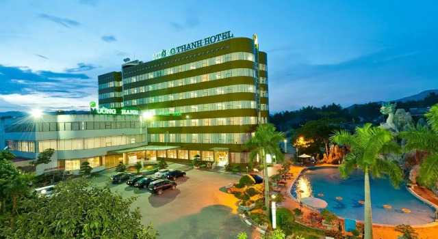 Кровать в общем номере Mường Thanh Grand Dien Bien Phu Hotel