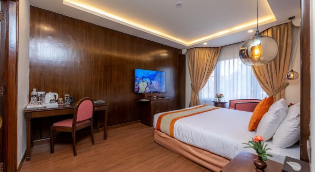 Люкс Deluxe The Malla Hotel - Thamel, 2 km to Swayambhunath Temple