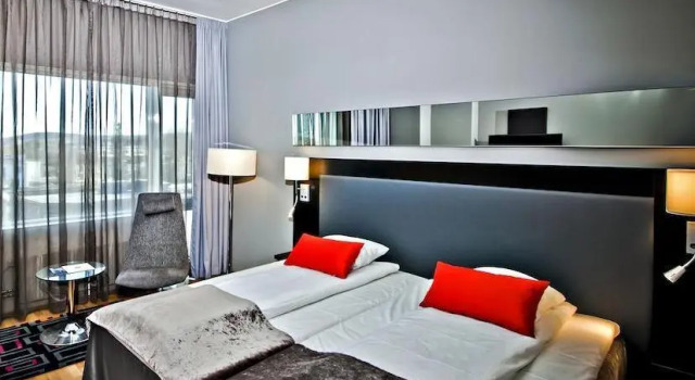Кровать в общем номере Thon Hotel Arena