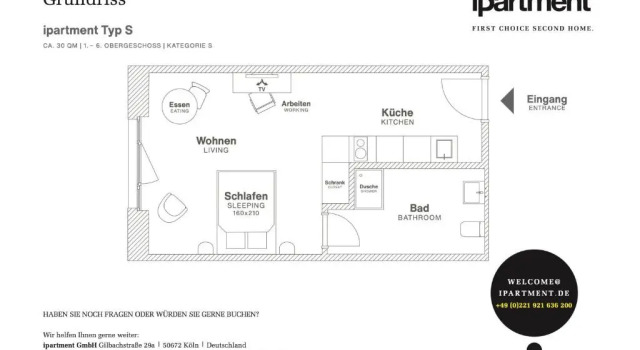 Студия Standard ipartment Berlin Airport HOME by Best Western